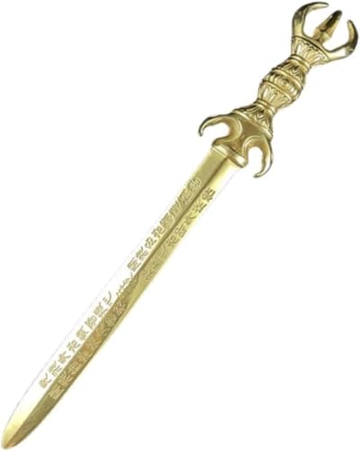 Amazon｜Zxyler 不動明王 三鈷剣 密教法具 真鍮製 倶利伽羅剣 金剛剣
