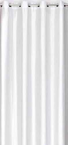 Image of Eyelet Polyester Modern Solid Crush Set of 3 Pcs. Door Curtains (7 Feet, 2 Red + 1 White)