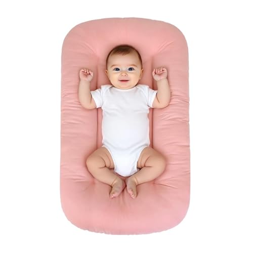 Baby Lounger for Infants Babies 0-24 Months, Bionic Organic Lounger, Soft Cotton Breathable Infant Floor Seats & Loungers for Newborn Baby Shower...