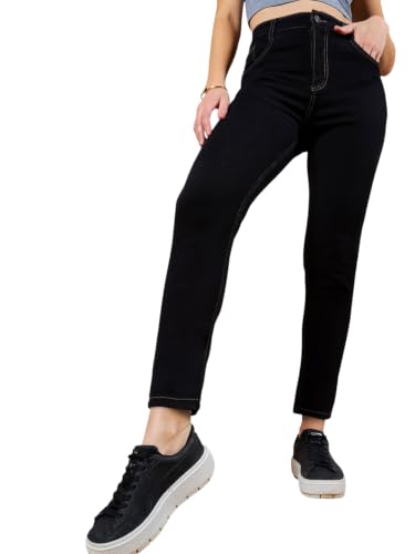 Image of Dolce Crudo Women's Skinny High Rise Bleached Cropped Stretchable Denim Jeans