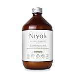 Niyok Mouthwash with Coconut Oil, 500ml, Peppermint - Organic Natural Cosmetics, Vegan, Sensitive, Children, Xylitol Herbal, Fluoride-free