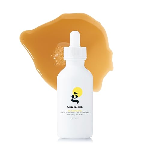 Ginger Milk Natural Care Ginger Root Extract | Hair Growth Serum & Growth Stimulating Hair Drops for Hair Loss Control | Vegan Energizing Hair Elixir with Rosemary & Biotin | Be Powerful (2 fl oz)