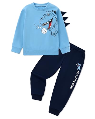 Latnnut Boy Clothes 7 Years Long Sleeve Spiked Dinosaur Printed Tops and Pants Set Ropa Para Niños Cute Kids Boys 2 Piece Outfits Fall Winter