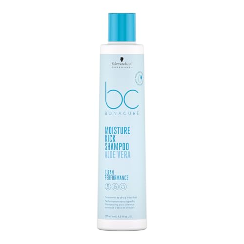 Schwarzkopf Professional Bonacure Moisture Kick Shampoo - Champú para Cabello Seco - Hidratante con Glicerina 250 ml
