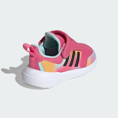 adidas Tênis infantil unissex Minnie Mouse Fortarun da Disney, Rosa Fusion/Preto/Spark, 20