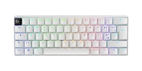 Logitech G PRO X 60 Lightspeed kabellose Gaming-Tastatur, QWERTY UK English Layout, Weiß