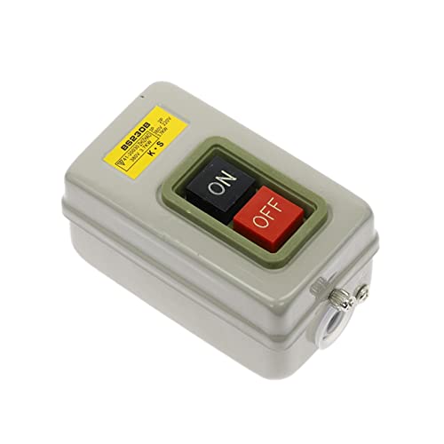 Interrupteur bouton-poussoir triphasé BS230B pour équiper les machines d'atelier de menuiserie