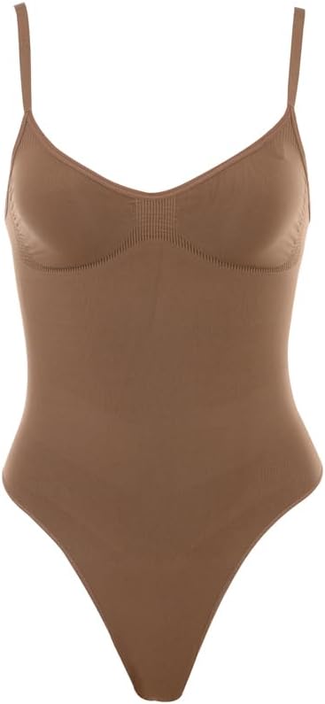Shapewear Tummy Control Bodysuit Thong or Brief: Sculpting Shaper Tank Top Bodysuits & Snatched Waist Body Suit - Image 7
