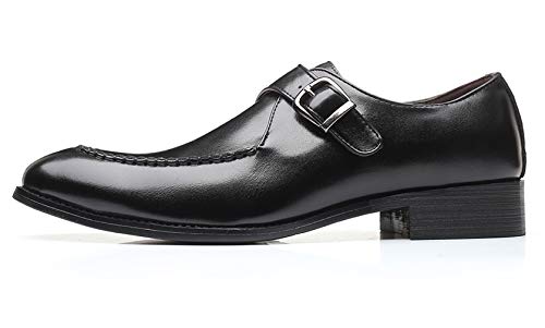 Santimon Mens Monk Shoes Formal Dress Business Casual Comfortable Fashion Slip on Loafer for Men3