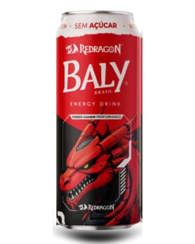 Pack Energético Baly Red Dragon Lata 473ml - 6 unidades | Sabor Intenso e Exclusivo | Energia Instantânea | Zero Gordura | Ideal para Esporte, Estudos e Trabalho | Alta Durabilidade e Qualidade