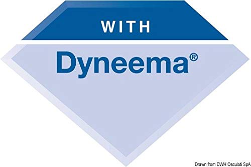 Tresse Dyneema 3 mm Osculati rouge à haute résistance anti-UV