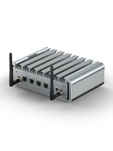 Image of HYSTOU Mini Computers Fanless Firewall: Alder Lake N100 Mini PC Fanless 8GB Ram DDR5 128GB NVMe SSD Firewall Appliance Router for Home