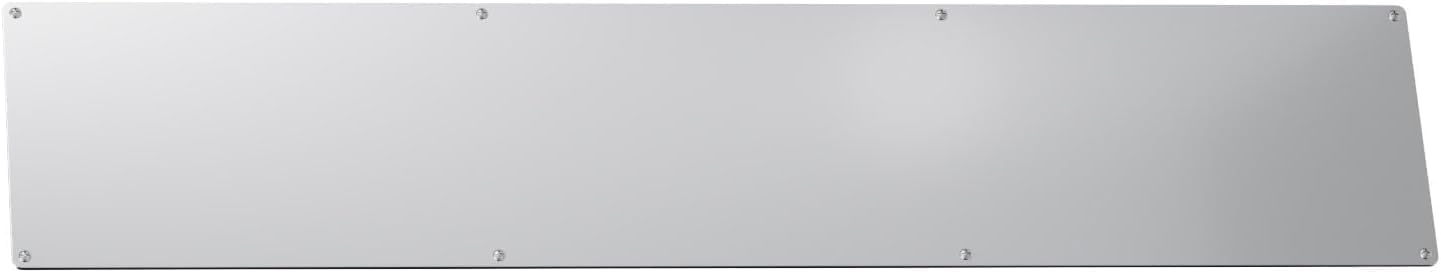 Stainless Steel Door Kick Plate – 6" x 28" | 22-Gauge 430 Steel with #3 Brushed Finish | Mounting Screws Included | Door Protection for Home or Commercial Use (6” x 28”)