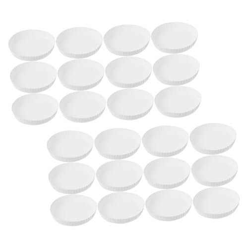 SOLUSTRE 200Pcs Disposable Paper Cup Lids Covers for Milk Tea and Beverages for Restaurants Hotels and Shops Prevents Dust and Stains