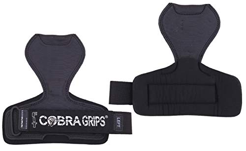 Image of Cobra Grips Weight Lifting Gloves with Adjustable Neoprene Padded Wrist Wraps - Heavy Duty Alternative to Power Lifting Hooks for Deadlifts