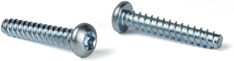#6 x 3/8" Thread Forming Screws for Plastics (48-2) / Six-Lobe (Torx®) / Pan Head/Steel/Zinc / 10,000 Pc. Carton