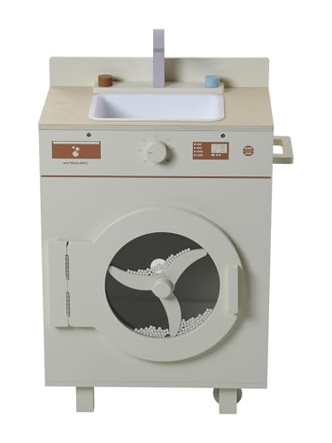 VERTBAUDET Jouet Machine à Laver et à Repasser Bois FSC écru TU