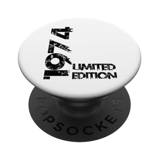 Edición limitada 1974 Cumpleaños 1974 Nacido 1974 Año de PopSockets PopGrip Intercambiable