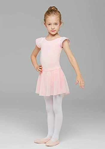 Mdnmd Pink Dance Ballet Leotard For Girls Toddler Ballet Dress Outfit (Age 4-6 / 4T,5T) #TOP1