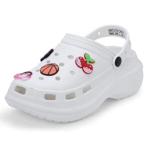 Image of DOCTOR EXTRA SOFT Women's Premium Extra Comfortable Clogs /Sandals with Cute Charms & Adjustable Back Strap for Adult| Lightweight Stylish & Anti-Skid| Waterproof Everyday Use Mules Girls /Ladies D-538