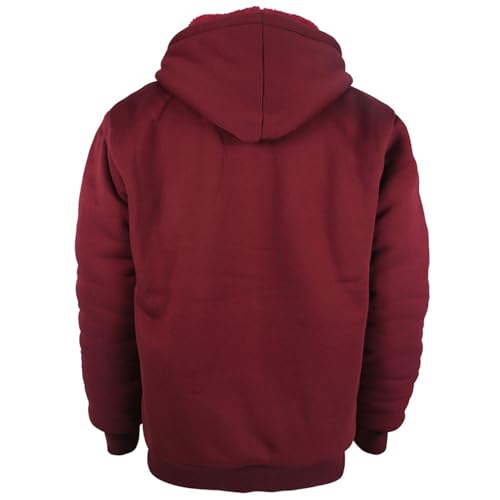 Boys' Fashion Zip Up Hoodie Plain Comfort Fleece Jacket Youth Heavyweight Sherpa Lined Sweatshirts2