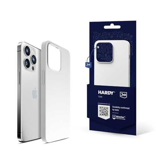 Coque de protection arrière blanche pour iPhone 15 Pro Max - 3MK HARDY® coque argentée, blanche