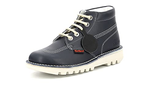 Kickers Kick Hi, Botas Cortas al Tobillo Mujer, Azul, 38 EU