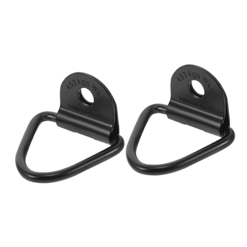 LIFKOME 2pezzi Anello Ancoraggio Acciaio Al Carbonio Per Carichi Pesanti Gancio Per Rimorchi e Camion Ancoraggio Per Carico