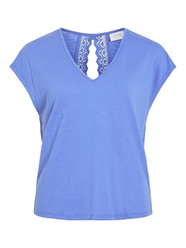 Haut à manches courtes col en V femme parfait pour vos tenues de bureau d'été