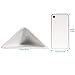 T4U Triangle Wall Planter Indoor, Set of 2 Ceramic Hanging Wall Planter, Geometric Succulent Air Plant Holder Vase Flower Cactus Faux Plants Containers, White Modern Decor for Home and Office