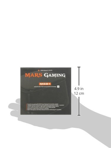 Mars Gaming MSB1 Altoparlante Bluetooth 4.0 con NFC, Nero