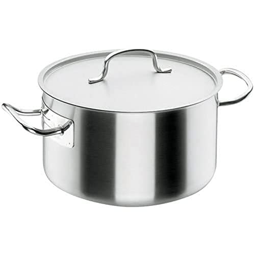 Lacor 50033 Marmite Braisière avec Couvercle 32 cm, Argent