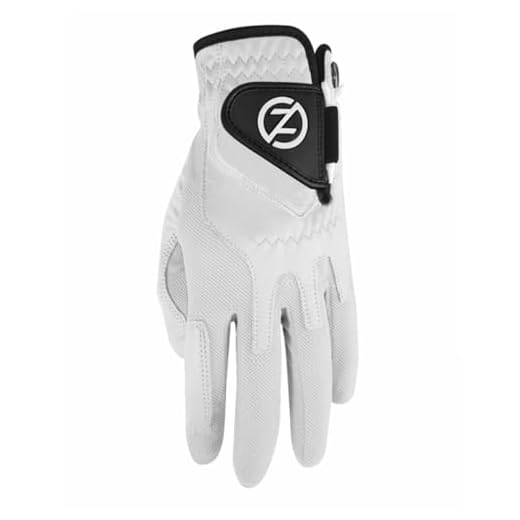 Zero Friction Men Cabretta Leather Elite Right Hand Golf Glove - White