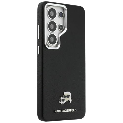 Image of CG MOBILE Karl Lagerfeld [Official Licensed], Protective Case Designed for Galaxy S26 Ultra |Magnetic System Full Wrapped Grained PU Leather with K&C Head Pin &Logo | Metal Camara Frame & Buttons