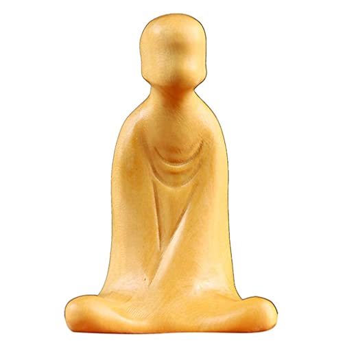 Ornements de thé Bouddha Boxwood pour cérémonie zen et salon