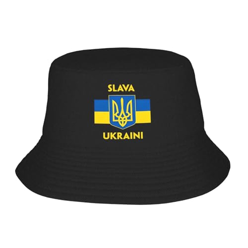 Chapeau de pêcheur drapeau ukrainien en tissu souple de qualité