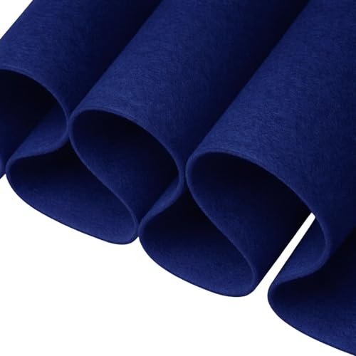 FabricLA Acrylic Felt Fabric | Soft, Non-Stiff Material | 72 Wide, 1.6mm Thick | Felt by The Yard for Crafts, Sewing, Padding & DIY Projects | 20 Yard (Royal Blue A15)