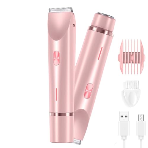 Silky Glow 2 in 1 Electric Lady Shaver, 2025 New Women Bikini Trimmer, Waterproof Wet & Dry Use Electric Trimmer, Dual Head Body Shaver for Underarm, Leg, Arm, Body, Face (Pink) Silky Glow 2 in 1 Electric Lady Shaver, 2025 New Women Bikini Trimmer, Waterproof Wet & Dry Use Electric Trimmer, Dual Head Body Shaver for Underarm, Leg, Arm, Body, Face (Pink)