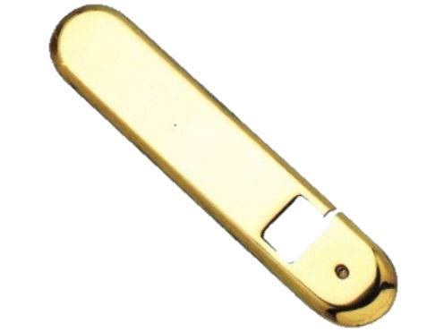 Wicklerabdeckungen aus poliertem Messing, 250 x 60 mm.