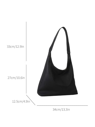 SweatyRocks Women's PU Leather Hobo Shoulder Bags Top Handle Large Tote Purses4