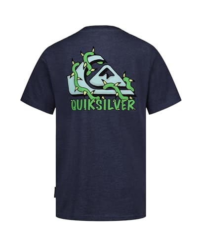Image of Quiksilver Boys' Short Sleeve Logo Graphic T-Shirt, Soft & Comfortable, Regular Fit