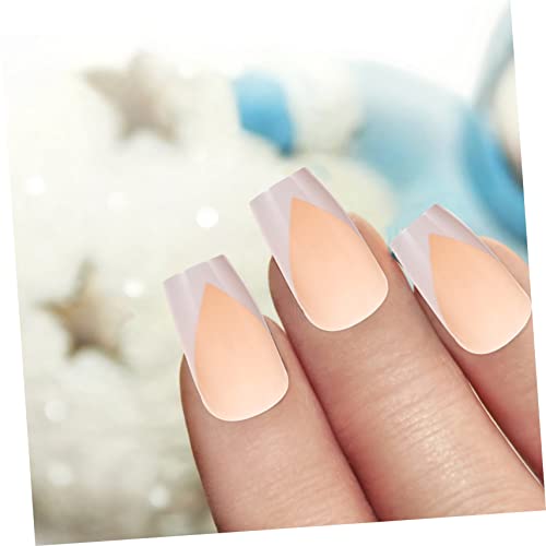 FOMIYES 72 Peças Unhas Postiças Graduadas Pontas De Unhas Decoração Prensa Em Unhas Caixão Remendos