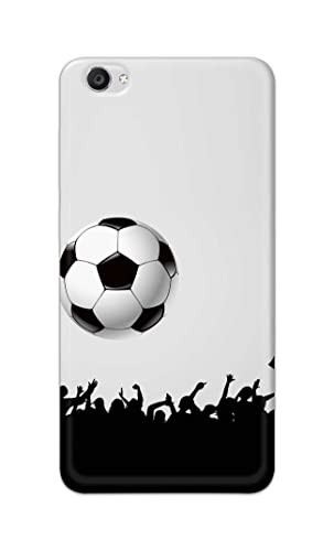 Image of Printed Hard Back Cover Case for Vivo Y55 | Vivo Y55L | Vivo Y55s Back Cover (Football Icon) -1302