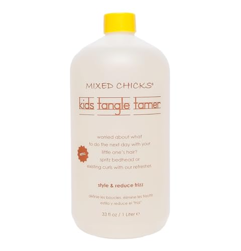 Mixed Chicks Kids Tangle Tamer - Light and Moisturizing Styling Formula for Frizz-free Curls, 33 fl.oz.