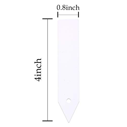 Plant Labels, ZOUTOG 1000 Pcs Plastic Plant Tags 4 Inch Garden Makers with Pen - Thumbnail 2