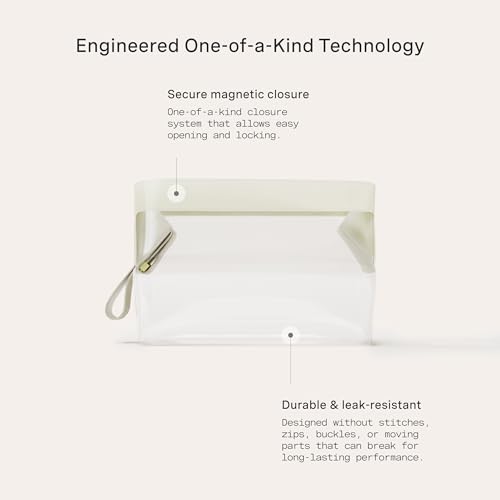 Cadence Parcel - Clear Dopp Kit with Magnetic Closure - Durable and Leak-Resistant Travel Toiletry Kit - Modular Design 11 Cadence Parcel - Clear Dopp Kit with Magnetic Closure - Durable and Leak-Resistant Travel Toiletry Kit - Modular Design - Image 5