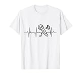 Magliette con ECG cardiaco cantato