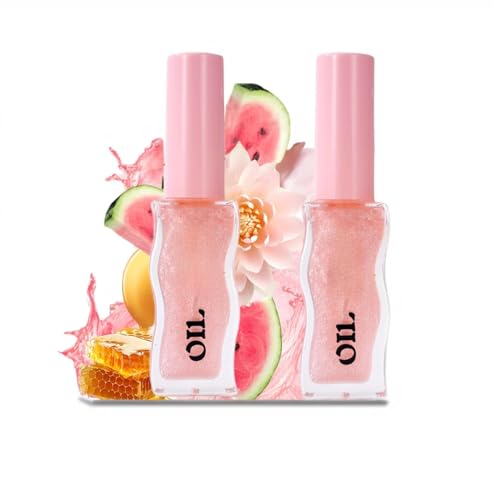 Honey Infused Hydrating Lip Oil, Nourishing Lip Moisturizer, Hydrating Lip Lightening Honey Lip Oil, Shiny Transparent Lip Gloss Plumping, for Dry Lips (03#)