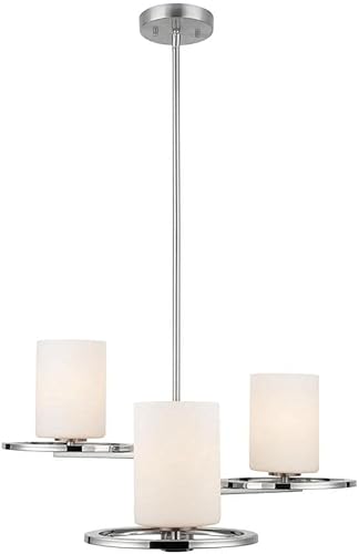 Home decoradores Collection 272633luces araña de pulido y níquel cepillado