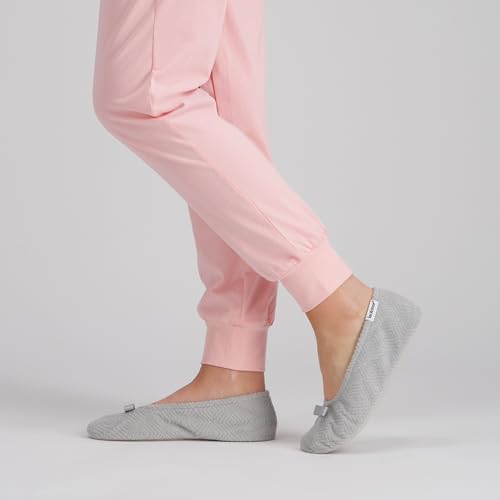 Image of isotoner Women's Diamond Microterry Ballerina Slippers